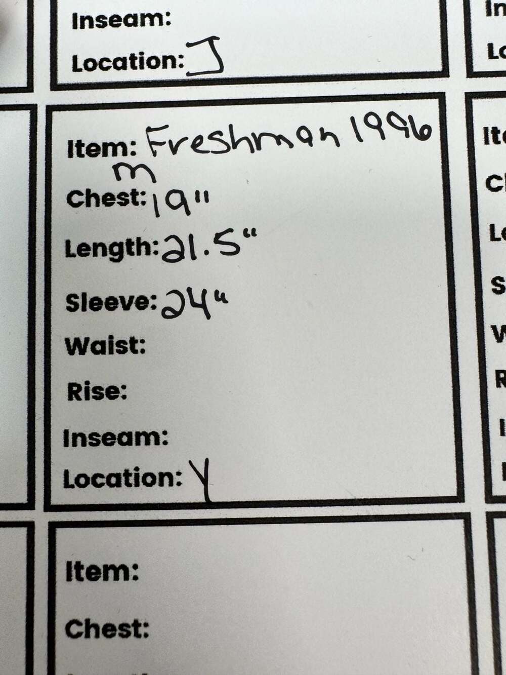 Freshman 1996 Blue and White Bow Pattern Knit Cardigan Sweater NWT - Picture 8 of 8